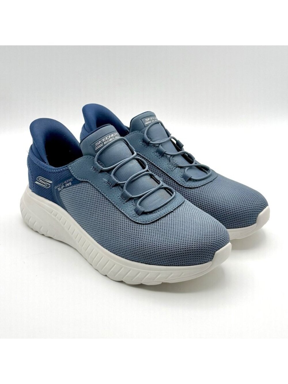 Skechers Sneakers Slip Ins BOBS Sport Squad Chaos Blue Men's Sz 9-Wide Fit